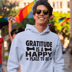 Hoodie Unisex Gratitude Is A Happy Place To Be