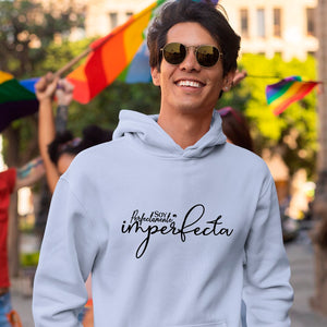 Hoodie Unisex Soy Perfectamente Imperfecta