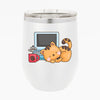 Wine Tumbler Coffee Break Cat Nap