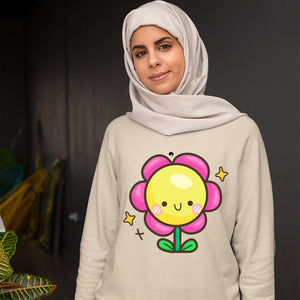 Sweatshirt Unisex Happy Flower