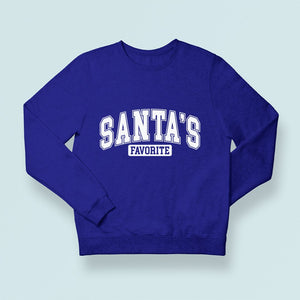 Sweatshirt Unisex Santas Favorite White