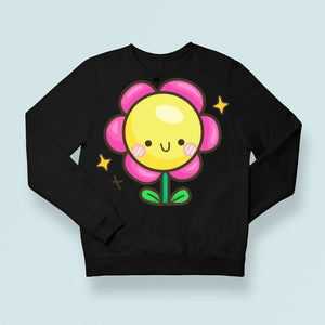 Sweatshirt Unisex Happy Flower