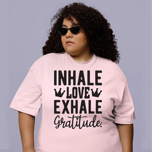 T-shirt Inhale Love Exhale Gratitude