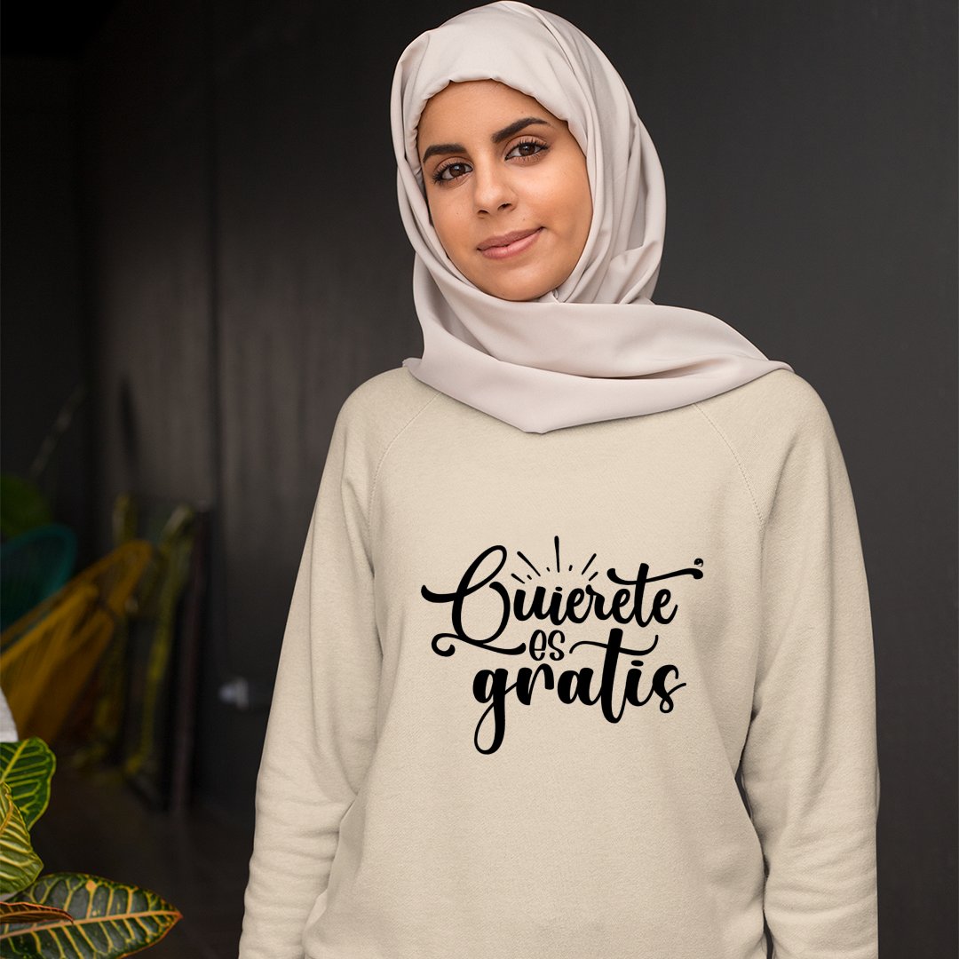 Sweatshirt Unisex Quierete Es Gratis