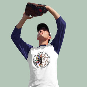 Unisex Sleeve Baseball Tee The Sun Will Rise & We'll Try