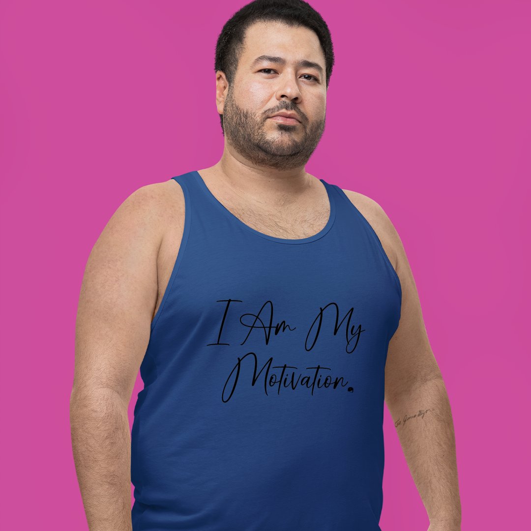 Unisex Jersey Tank I Am My Motivation