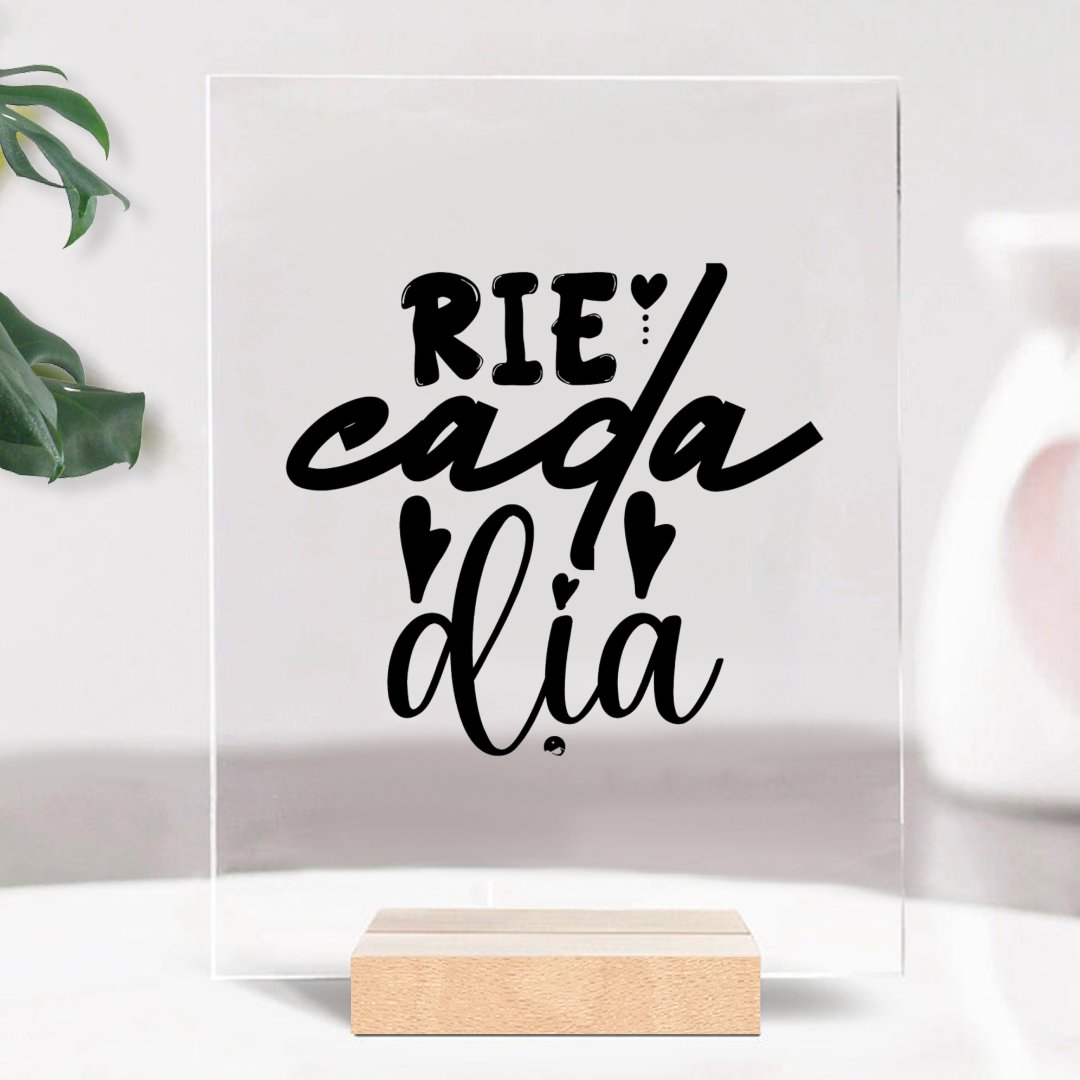 Glass Acrylic Rie Cada Dia