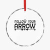 Crystal Glass Ornament Follow Your Arrow