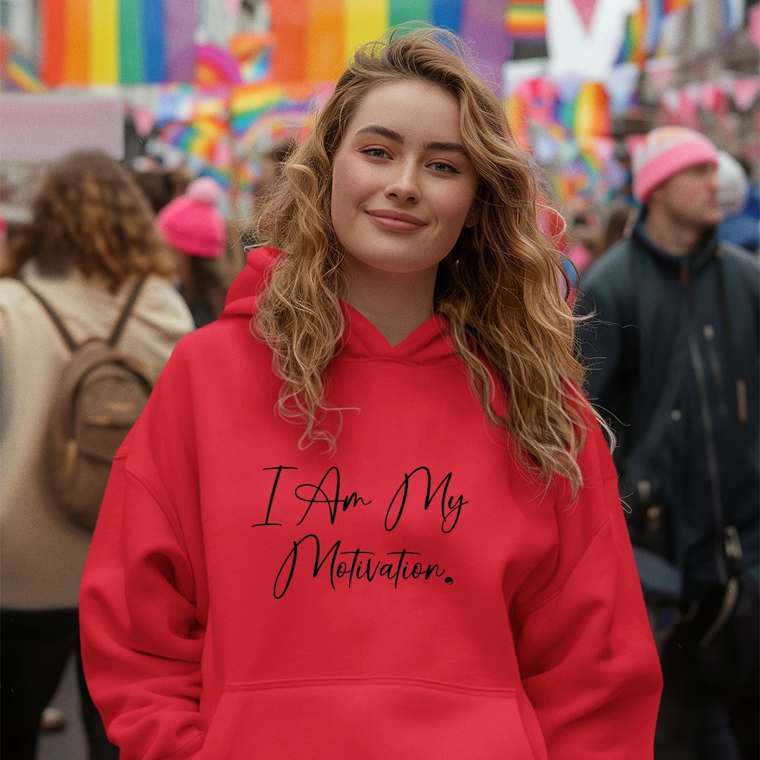 Hoodie Unisex I Am My Motivation