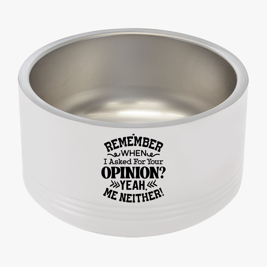 Pet Bowl Remember When I Asked For Your Opinion Yeah, Me Neither!