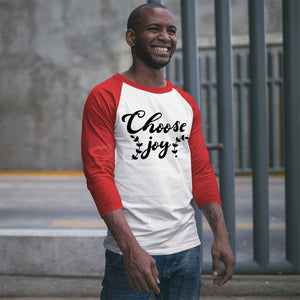 Unisex Sleeve Baseball Tee Choose Joy