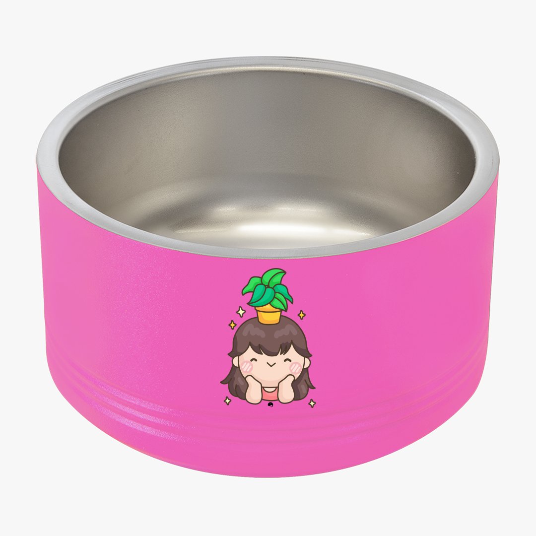 Pet Bowl Shining And Flower