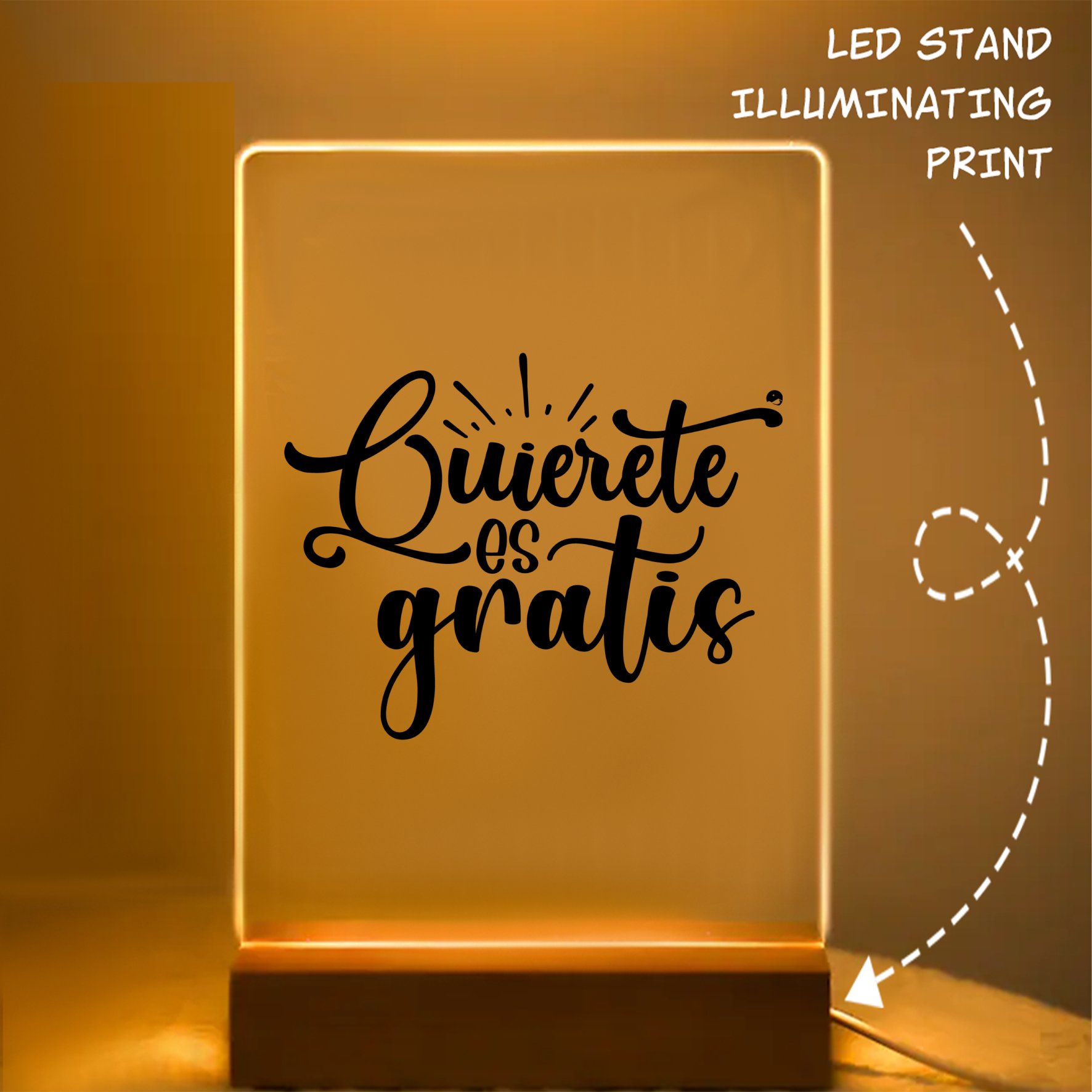 Glass Acrylic Quierete Es Gratis