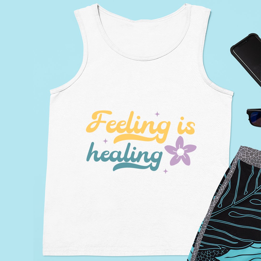 Unisex Jersey Tank Feeling Is Healing