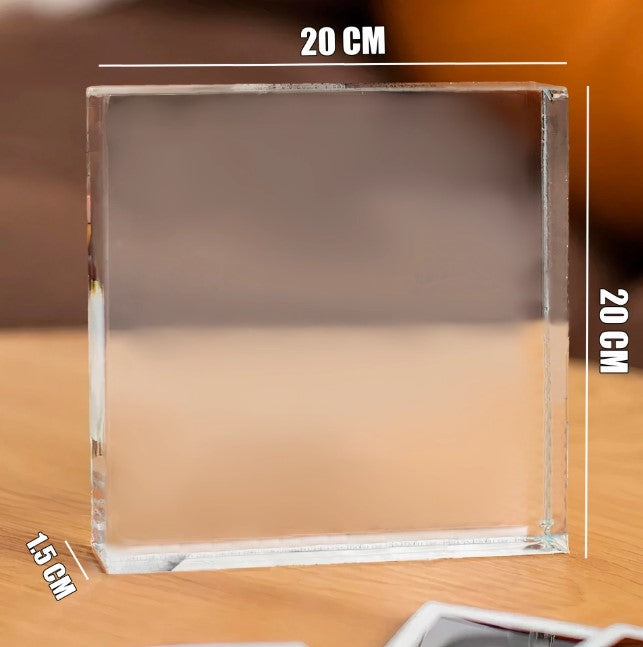 Square Acrylic glass God Goals Grind Gratitude