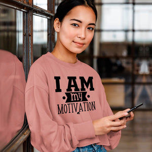 Cropped Sweatshirt I Am My Motivation