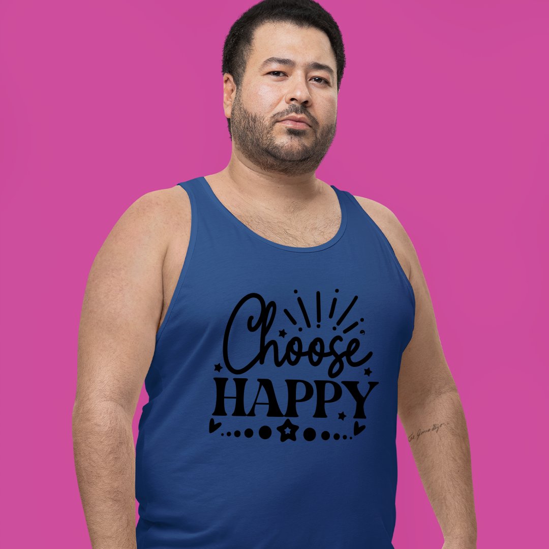 Unisex Jersey Tank Choose Happy