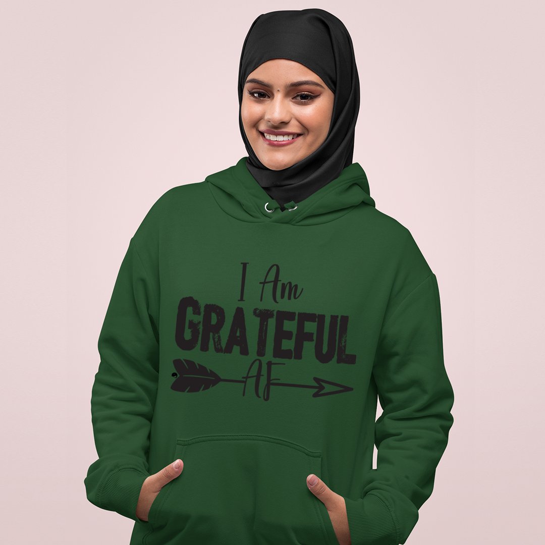 Hoodie Unisex I Am Grateful AF