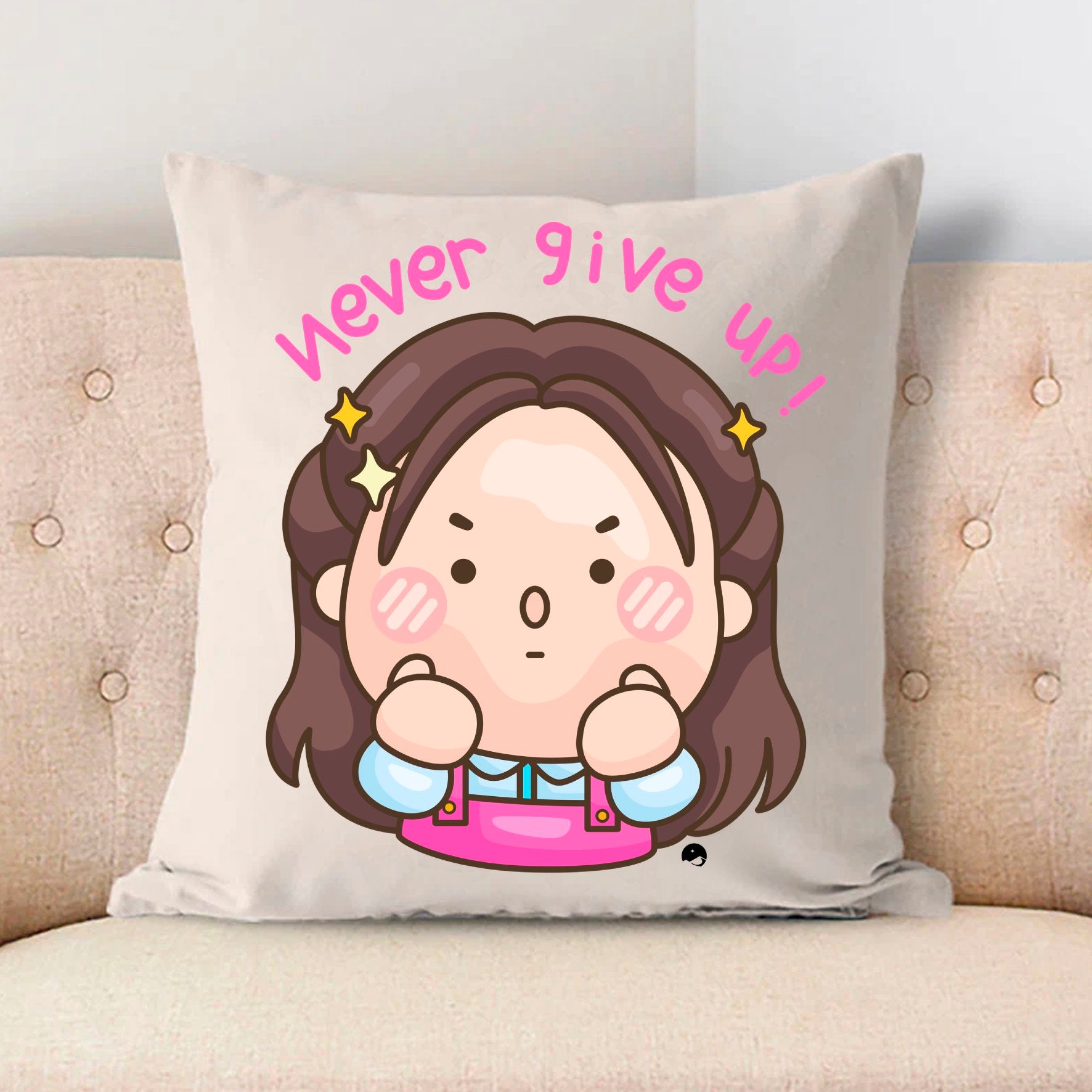 Pillow Case Never Give Up