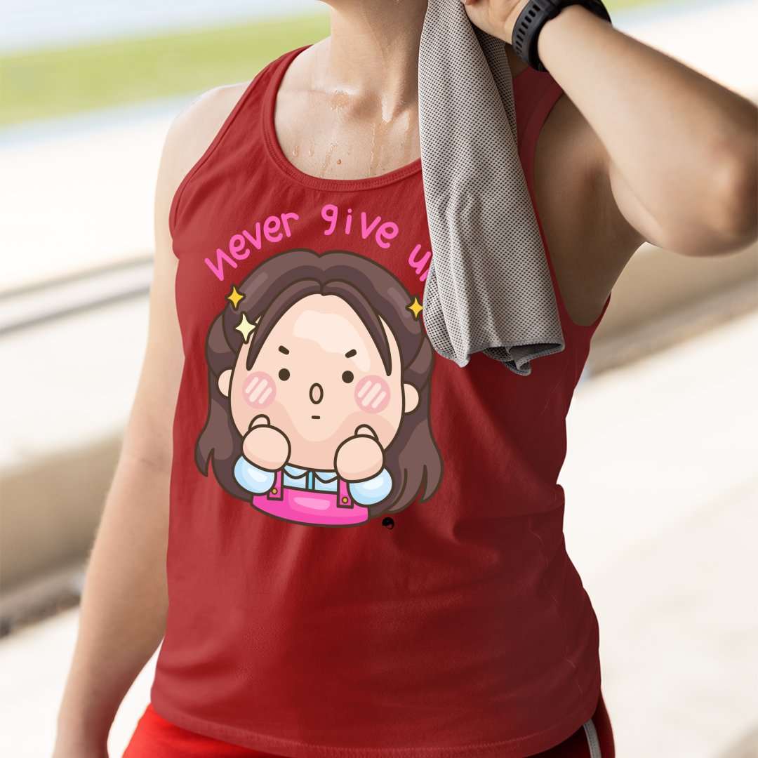 Unisex Jersey Tank Never Give Up