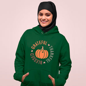 Hoodie Unisex Grateful Thankful Blessed