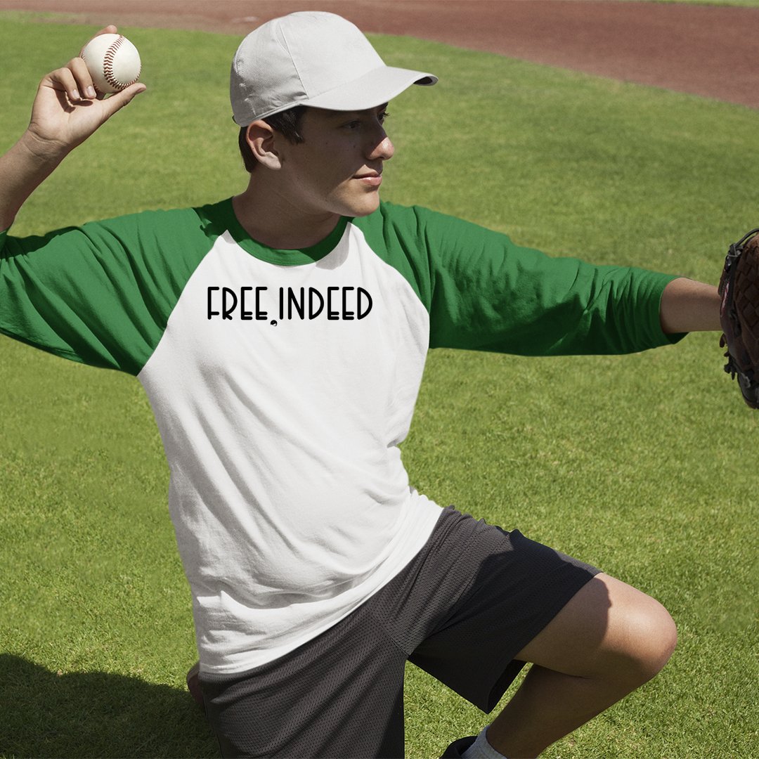 Unisex Sleeve Baseball Tee Free Indeed