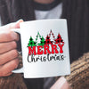 Mug Merry Christmas Checkered Pattern