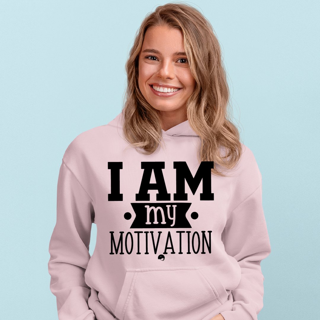 Hoodie Unisex I Am My Motivation