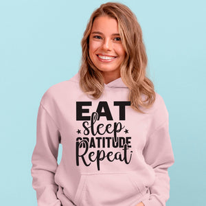 Hoodie Unisex Eat Sleep Gratitude Repeat