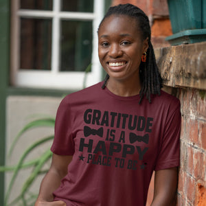 T-shirt Gratitude Is A Happy Place To Be