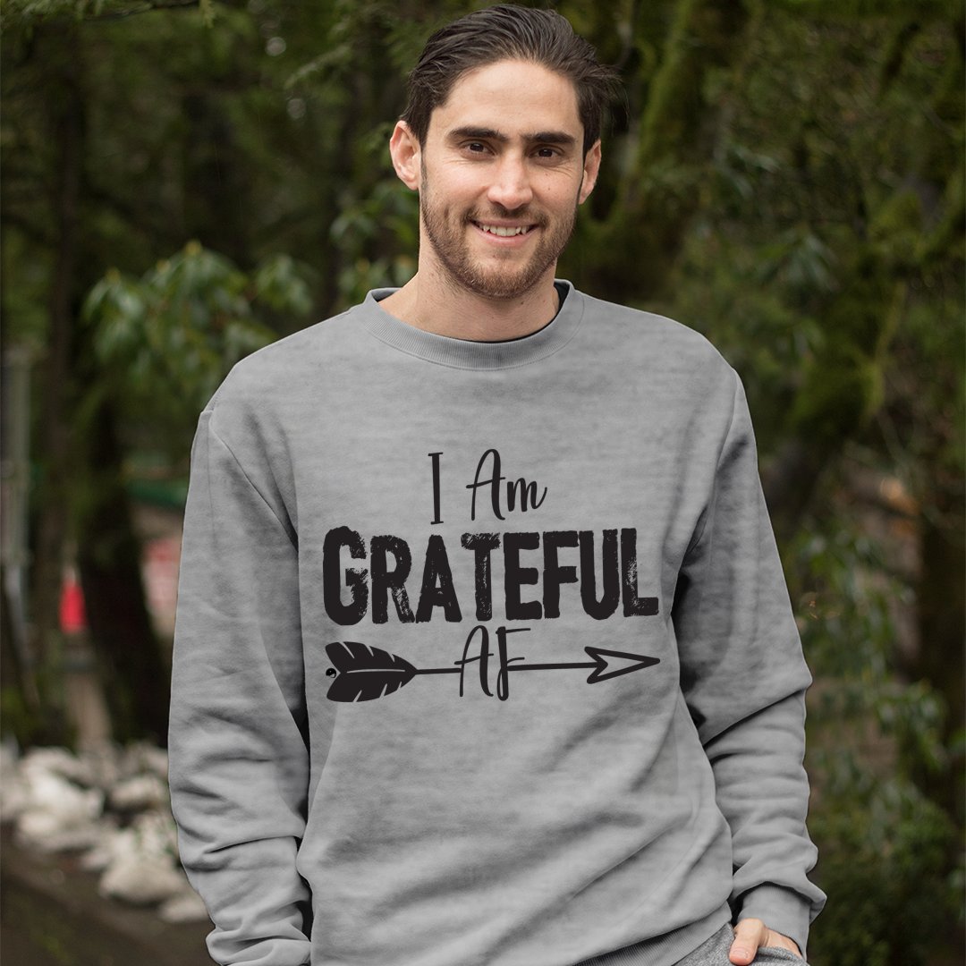 Sweatshirt Unisex I Am Grateful AF