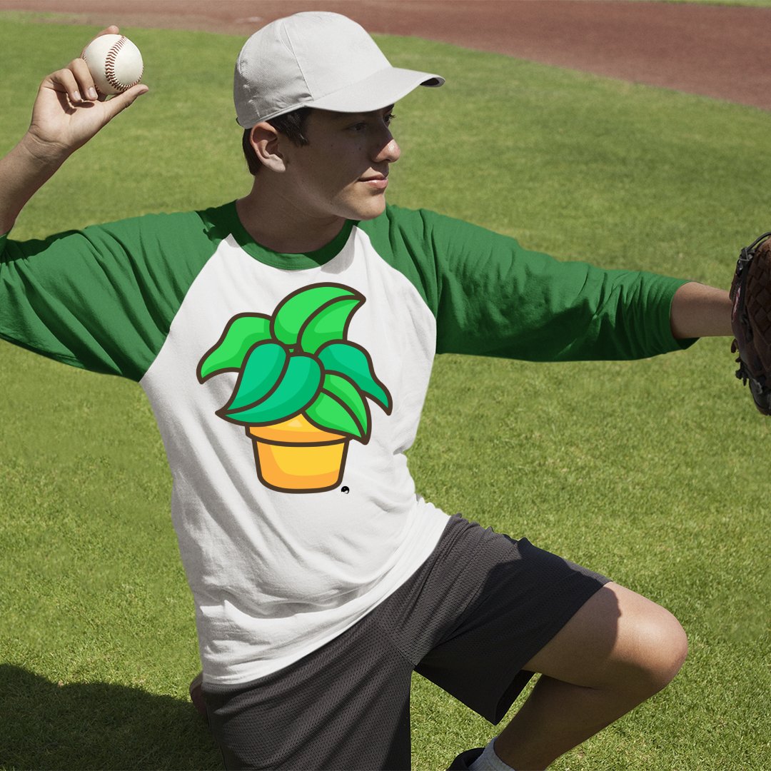 Unisex Sleeve Baseball Tee The Flower