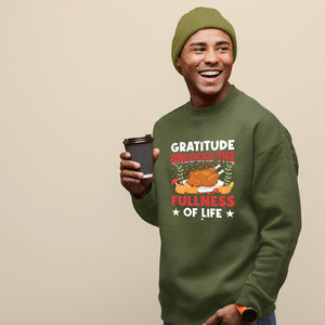 Sweatshirt Unisex Gratitude Unlocks The Fullness Of Life