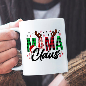 Mug Mama Claus Christmas Pattern Design