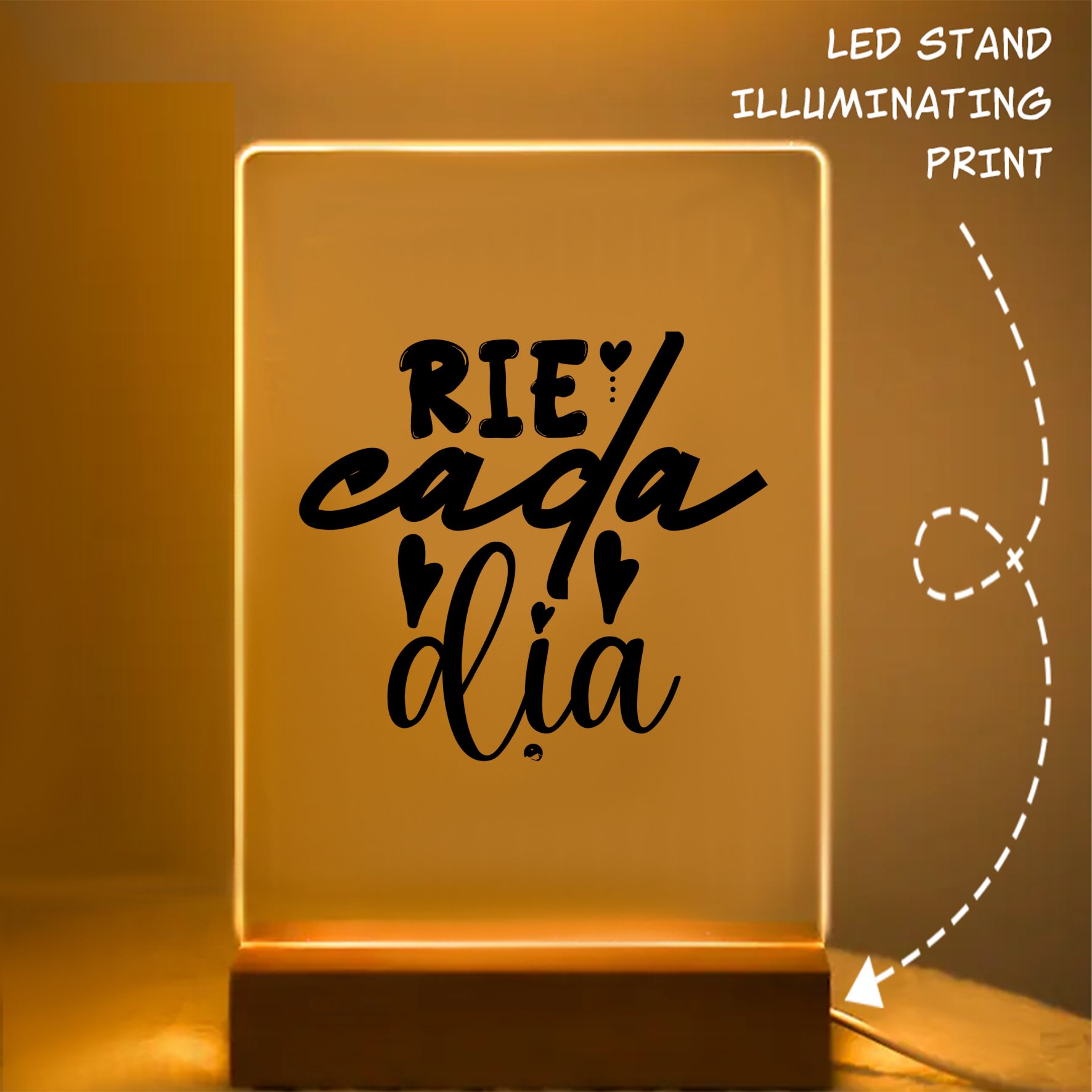 Glass Acrylic Rie Cada Dia