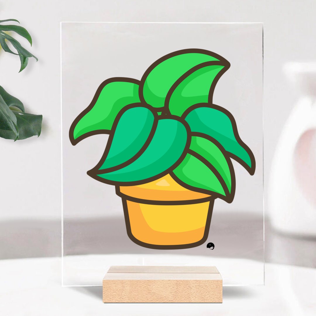 Glass Acrylic The Flower