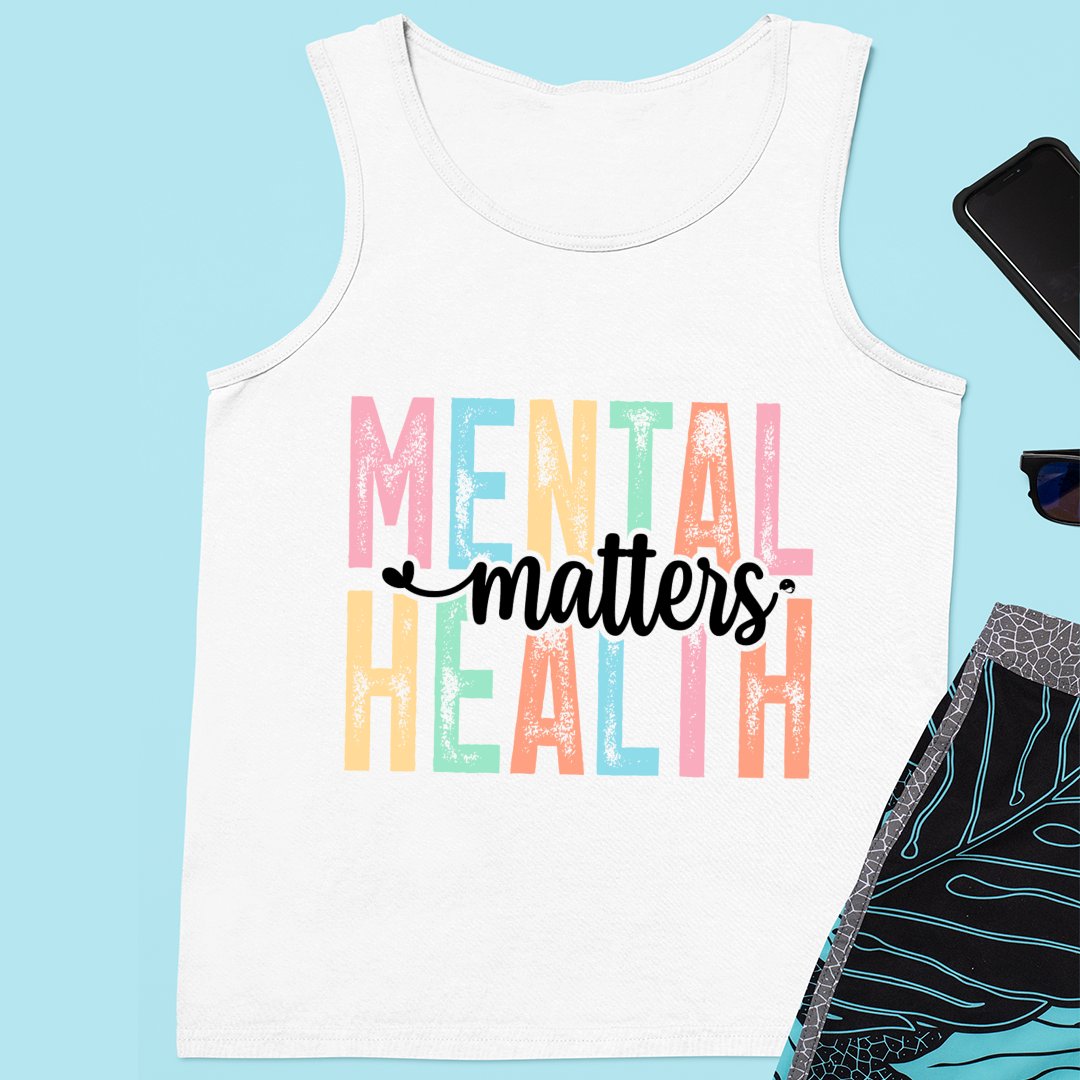 Unisex Jersey Tank Mental Health Matters