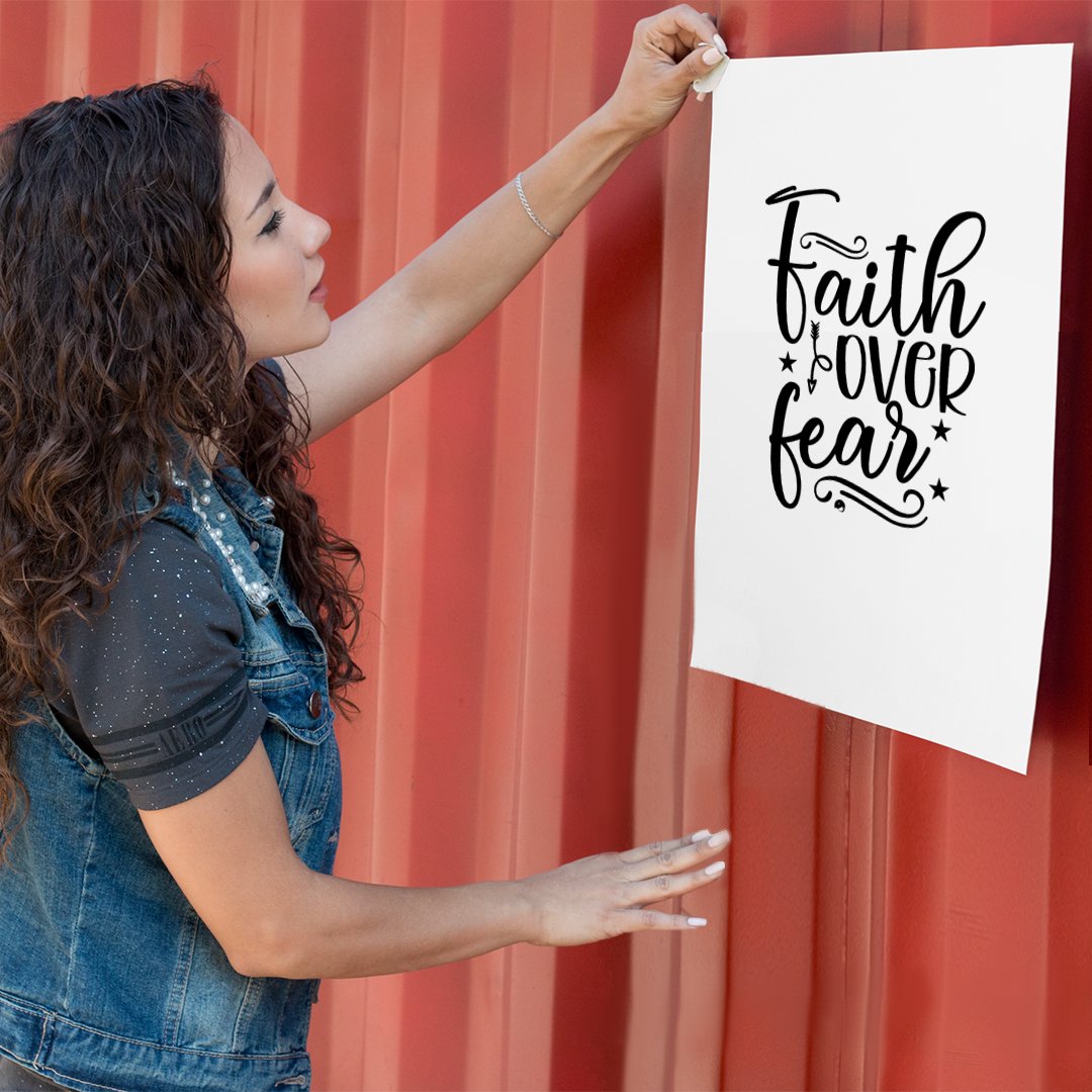 Matte Vertical Posters Faith Over Fear