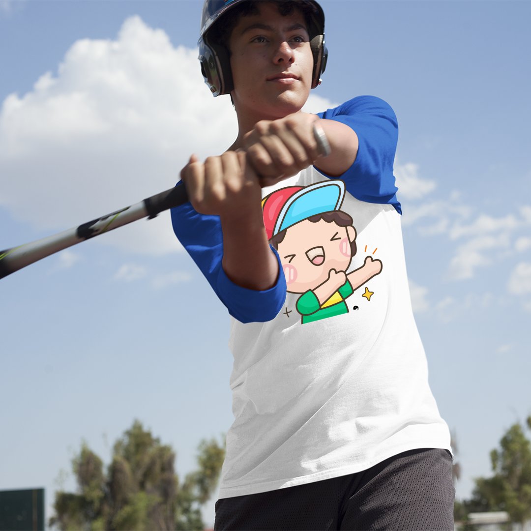 Unisex Sleeve Baseball Tee Laughter