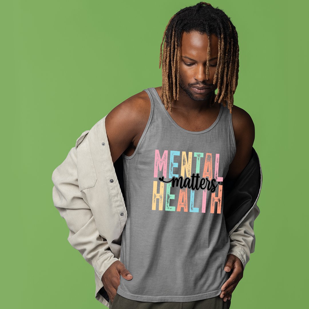 Unisex Jersey Tank Mental Health Matters