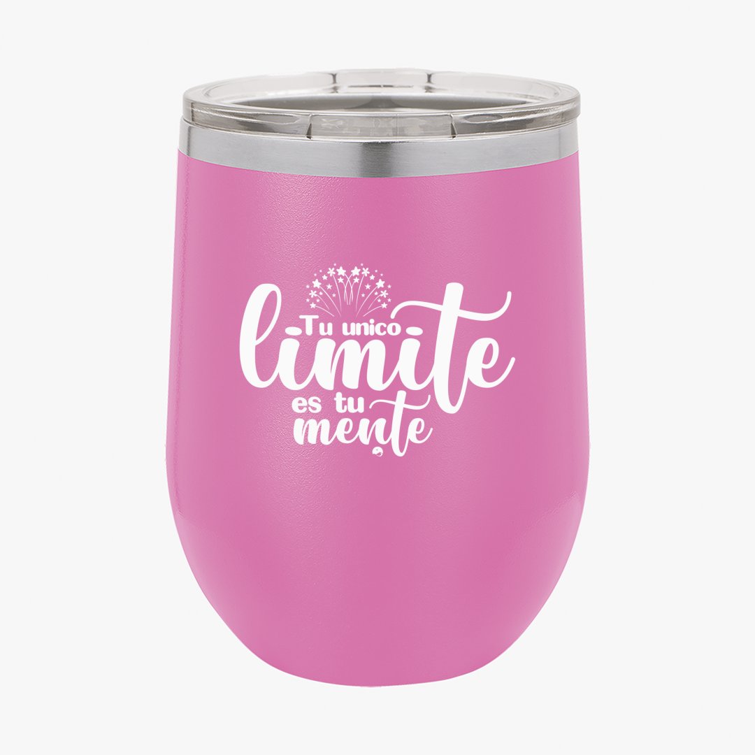 Wine Tumbler Tu Unico Limite Es Tu Mente