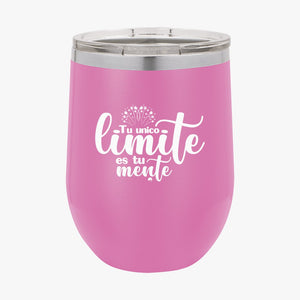 Wine Tumbler Tu Unico Limite Es Tu Mente