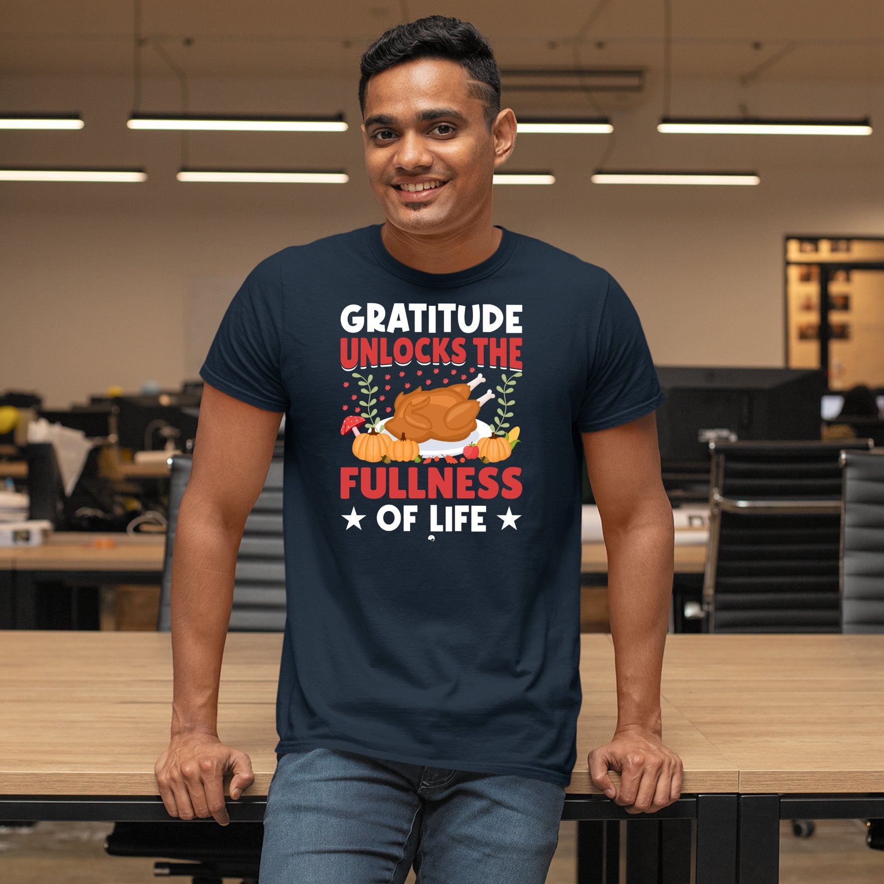 T-shirt Gratitude Unlocks The Fullness Of Life