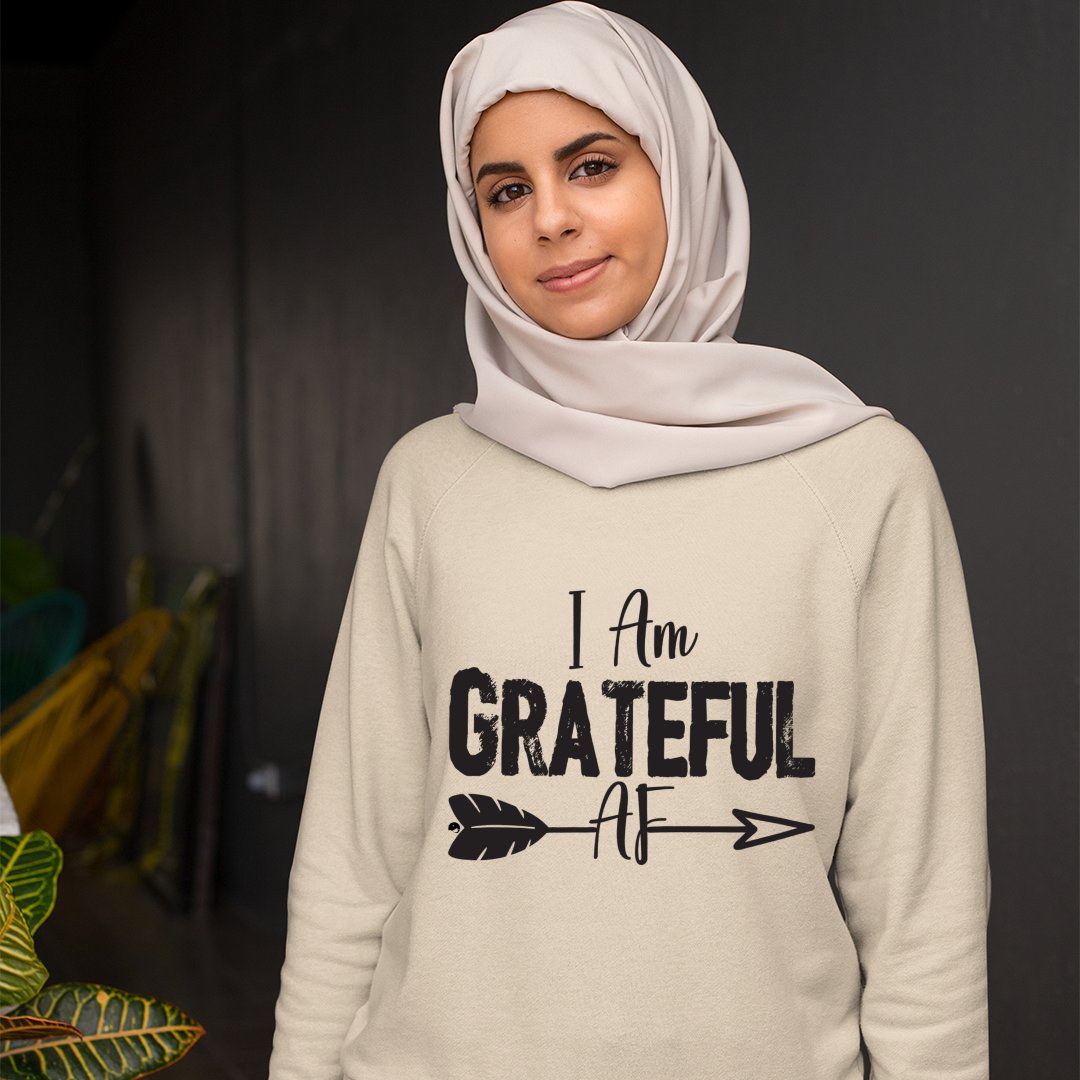 Sweatshirt Unisex I Am Grateful AF