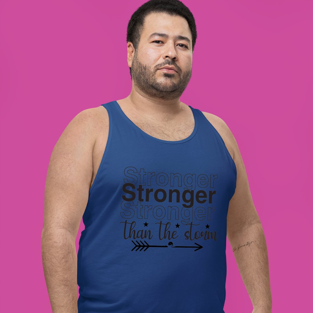 Unisex Jersey Tank Stronger Than The Storm