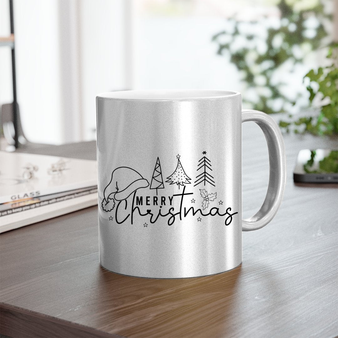 Mug Merry Christmas Tree Line Christmas