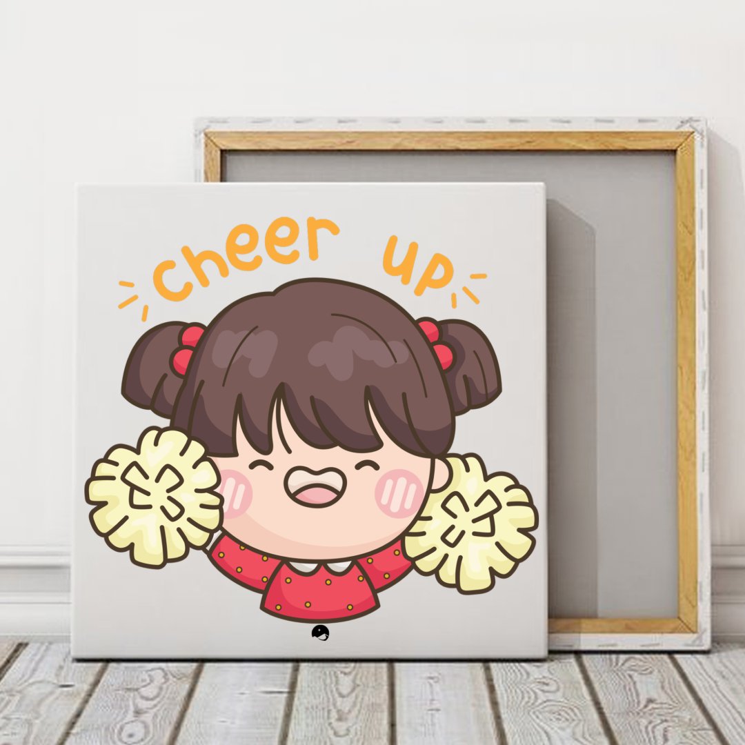 Square Stretched Canvas Cheer Up