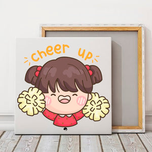 Square Stretched Canvas Cheer Up