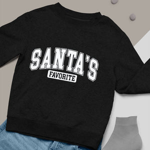 Sweatshirt Unisex Santas Favorite White