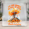 Square Acrylic glass Let Our Hearts Be Full Of Both Thanks And Giving